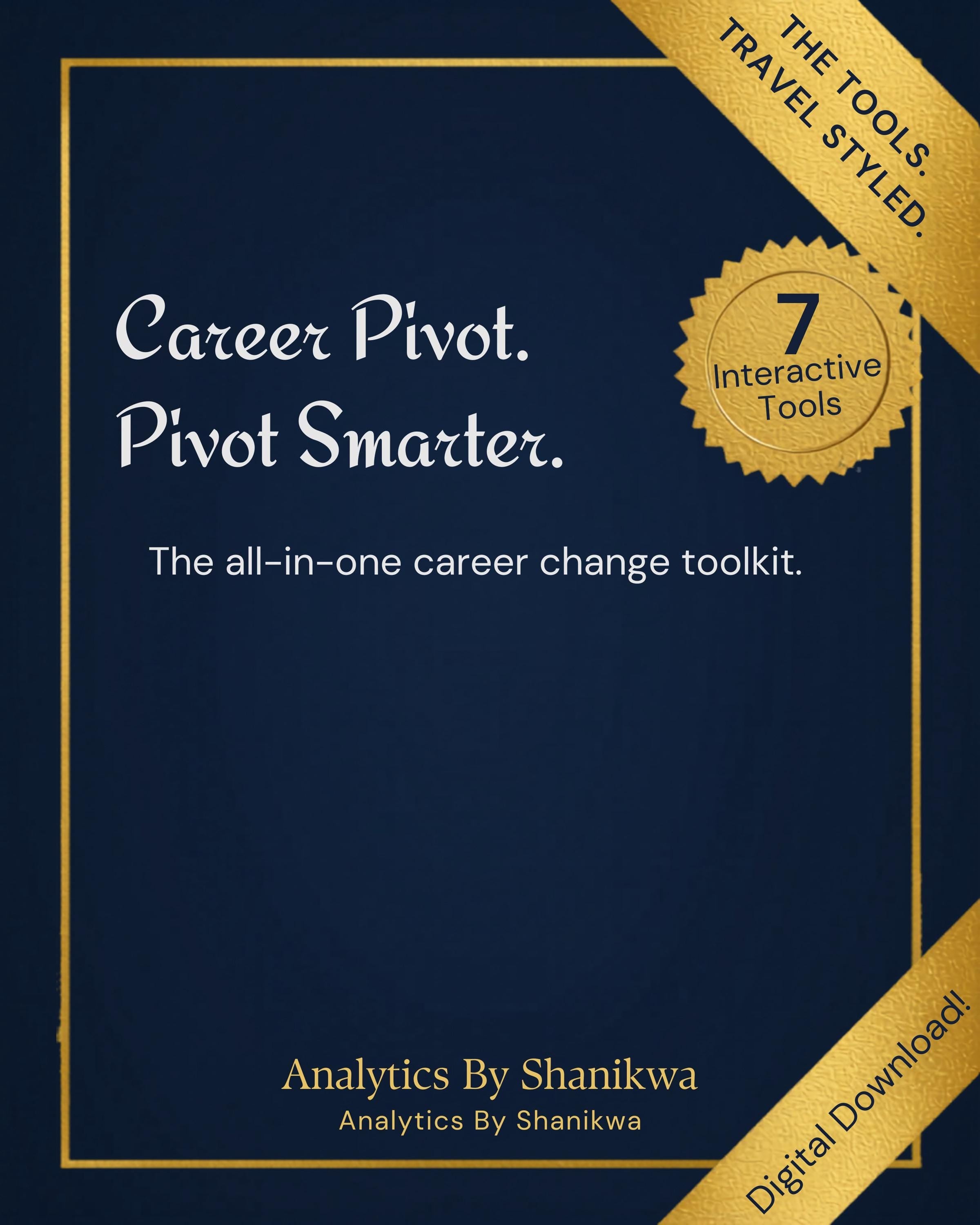 Career Pivot Suite Guide | ATS-Friendly Resume + Job Search Toolkit | Career Change Planner | Digital Download